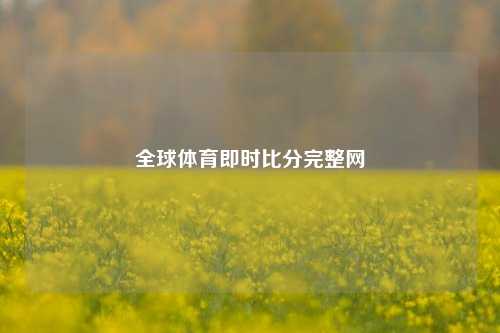 全球体育即时比分完整网