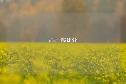 nba一般比分
