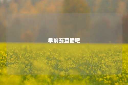 季前赛直播吧