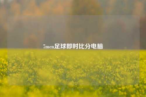 7mcn足球即时比分电脑