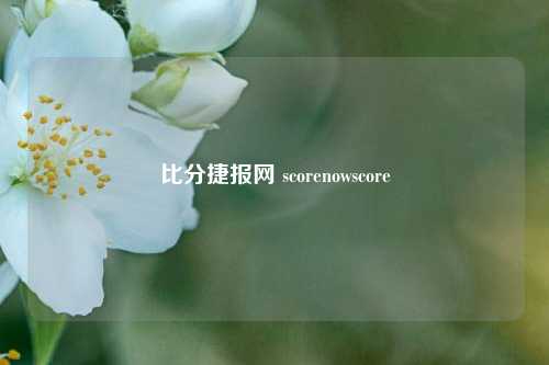 比分捷报网 scorenowscore