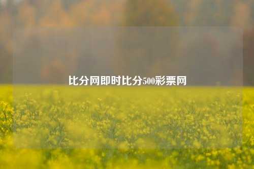 比分网即时比分500彩票网