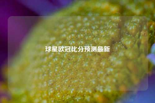 球星欧冠比分预测最新