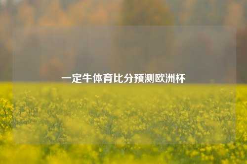 一定牛体育比分预测欧洲杯